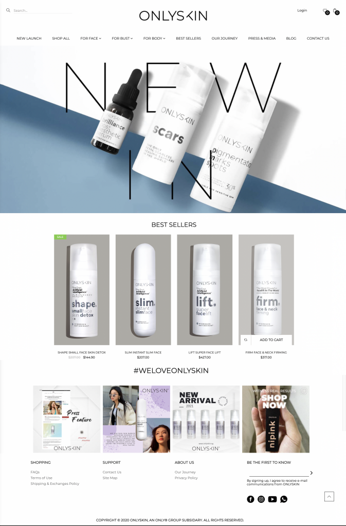 eCommerce website design portfolio - Innomedia UAE