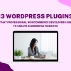 13 Best WordPress plugins that WooCommerce developers use