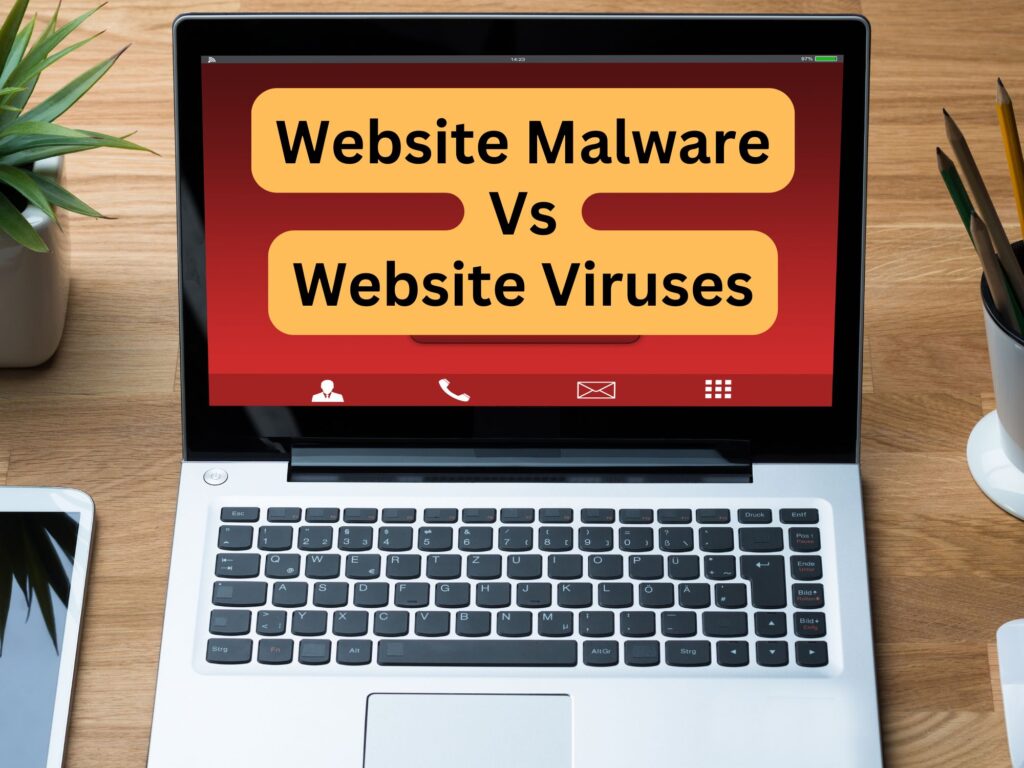 website malware vs website viruses