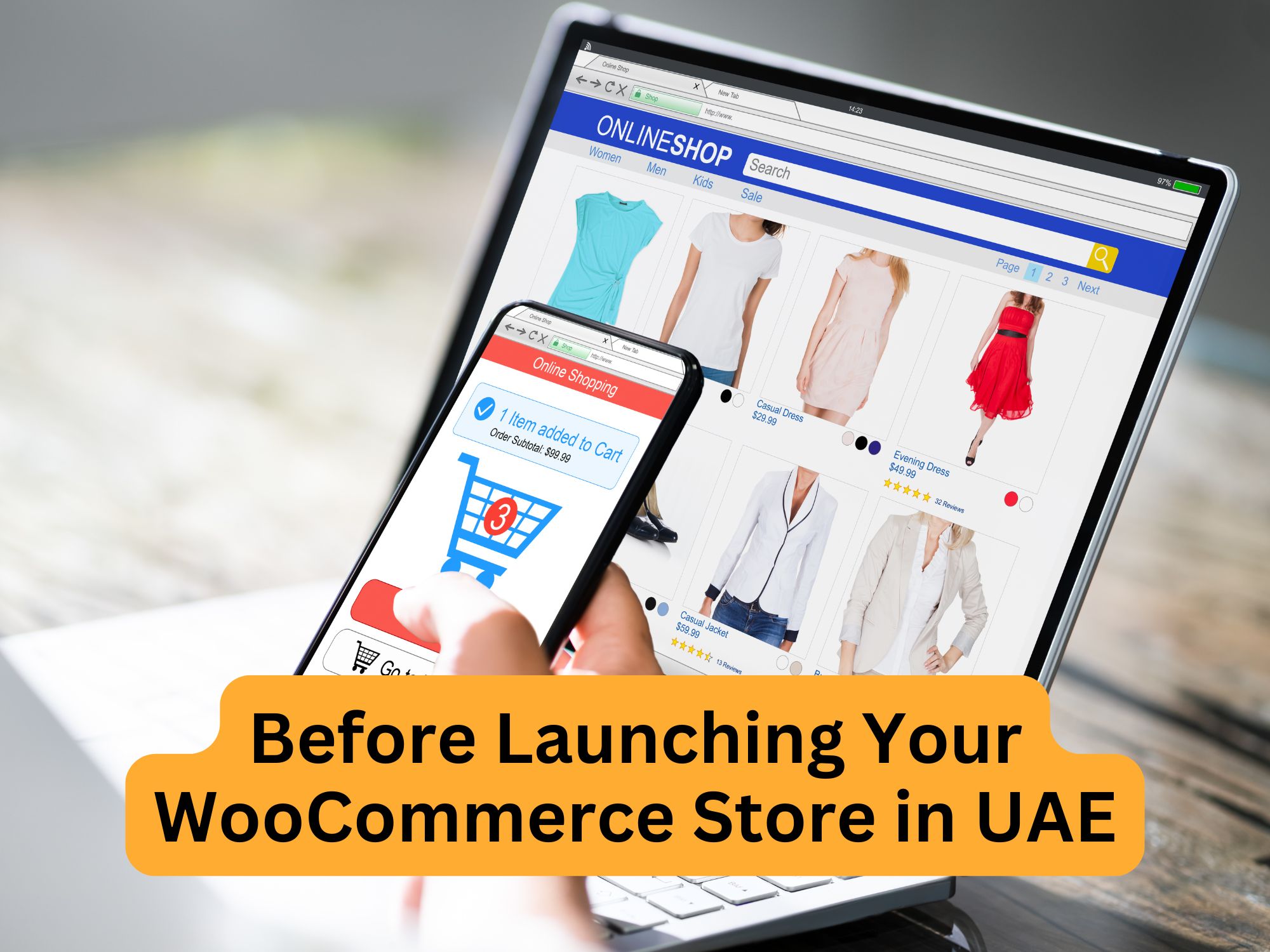 checklist for woocommerce website in the UAE