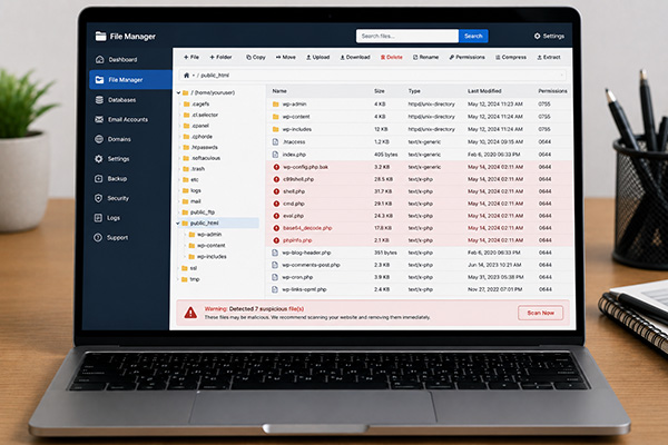 remove suspicious files