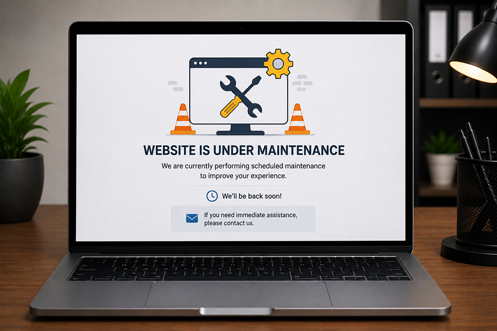 website under maintenance